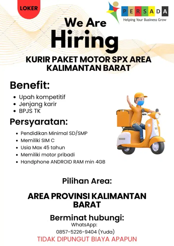 Lowongon kerja kurir paket