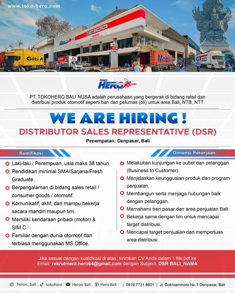 Distributor Sales Representative