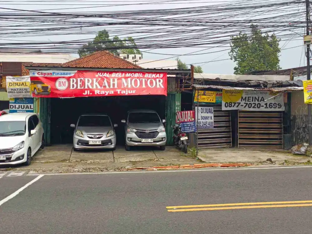 dijuat ruang komersil pinggir jalan raya tajur turun harga