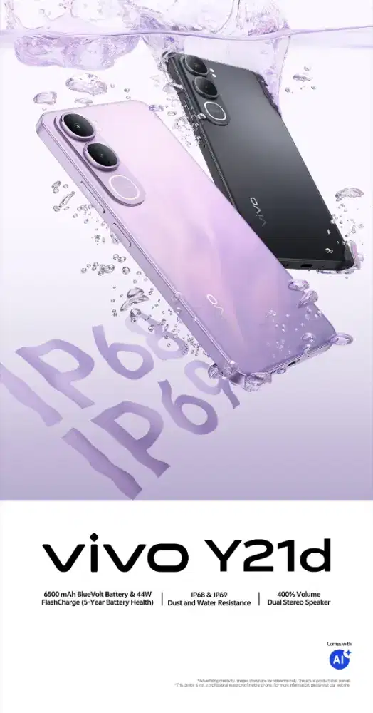 VIVO Y21 Tahan Banting