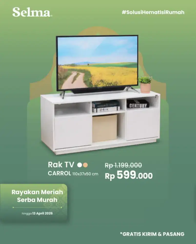 Promo Spesial meja TV Carrol by Selma
