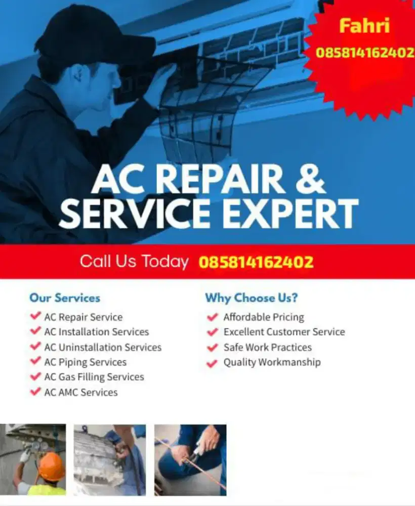 Terima pasang & service AC DLL