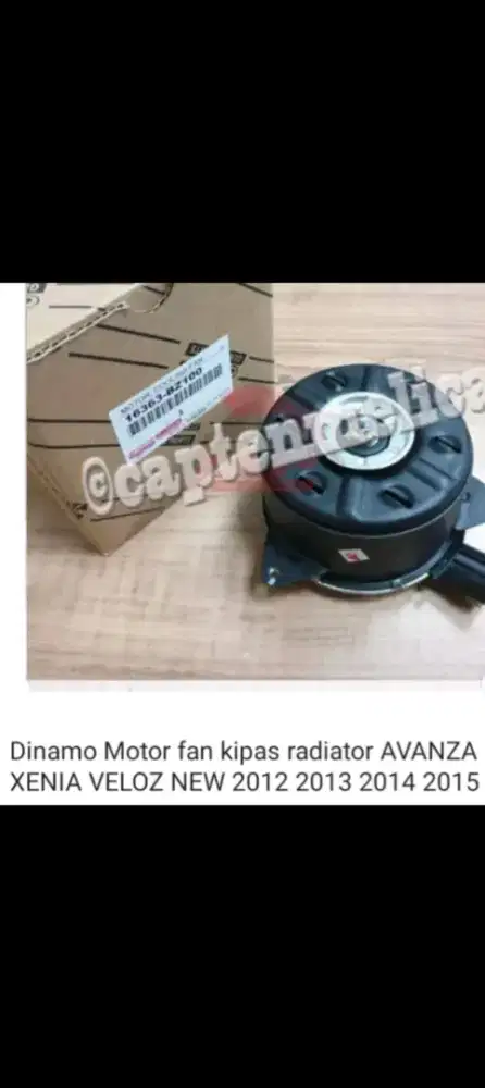 Dinamo dan radiator avanza, xenia grand max.