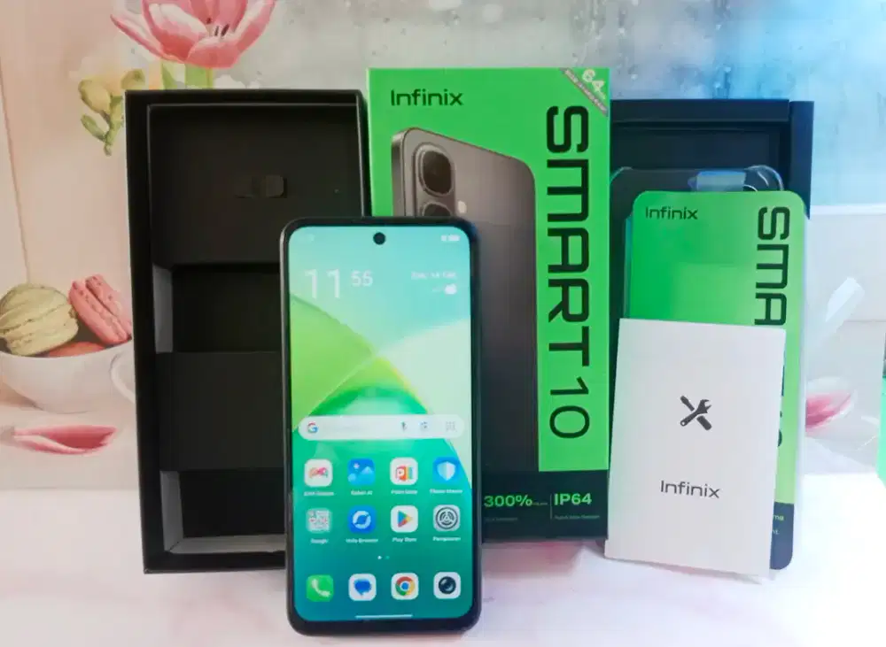 HP INFINIX MSART 10 Ram 4/64gb FULLSET BOX GARANSI RESMI ON!!