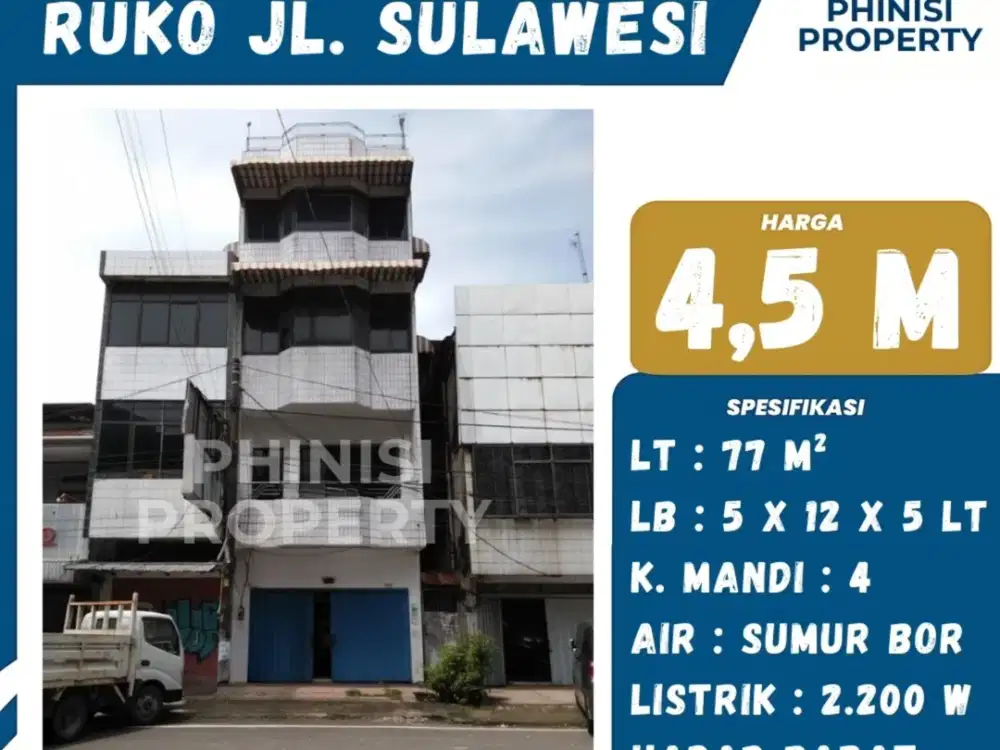 Dijual RUko Jl. Sulawesi
