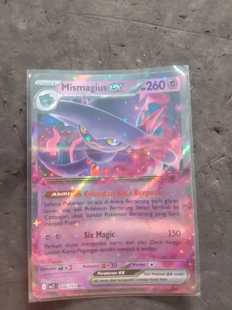 Kartu Pokemon Mismagius ex holo