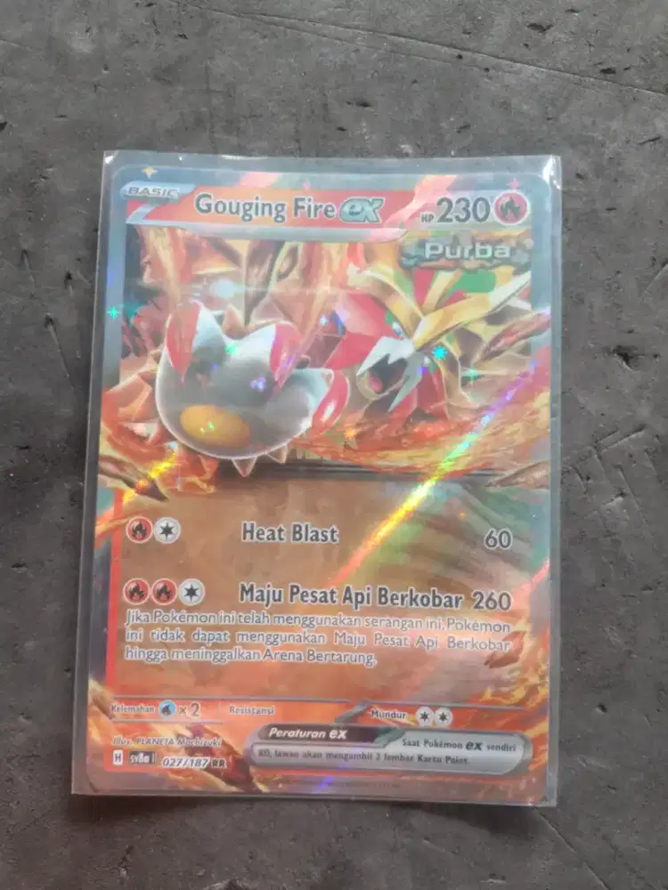 Kartu Pokemon Gouging Fire ex holo