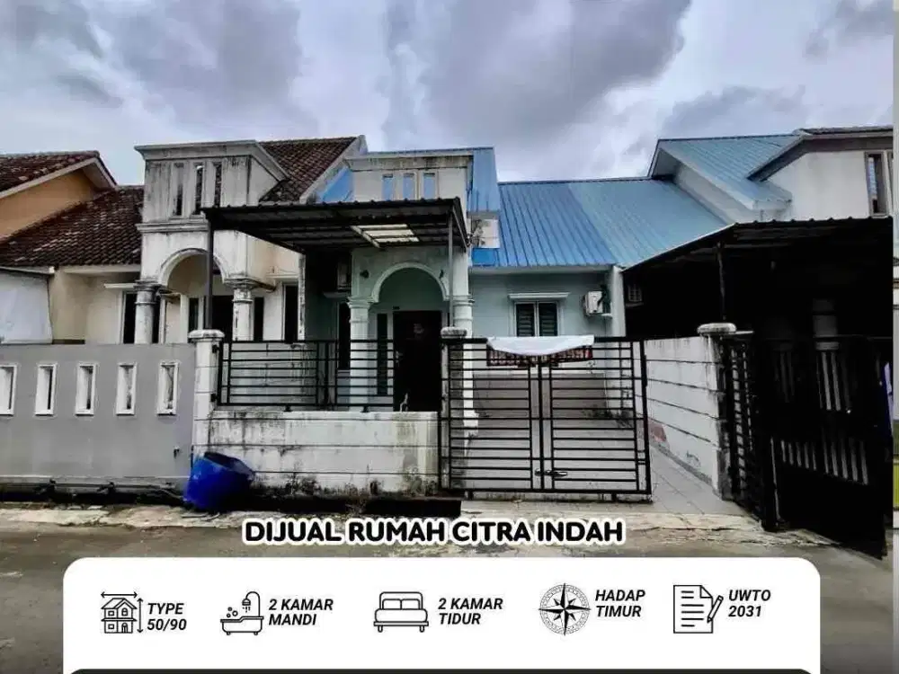 Dijual Rumah 1 lantai citra indah batam center