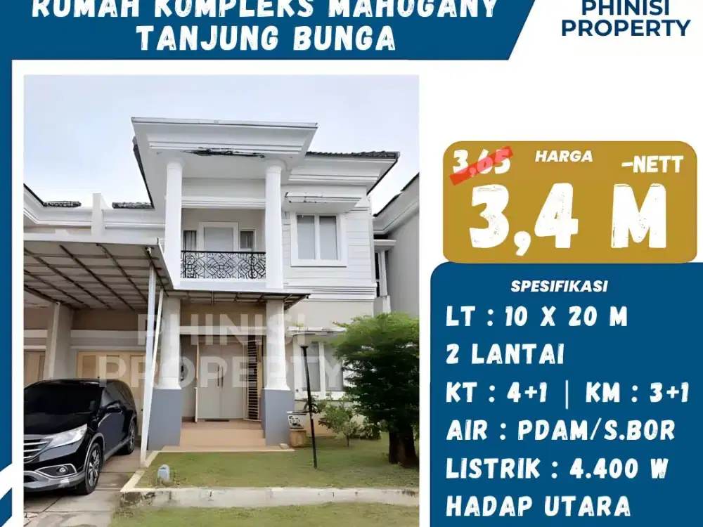 Rumah Kompleks Mahogany Tanjung Bunga
