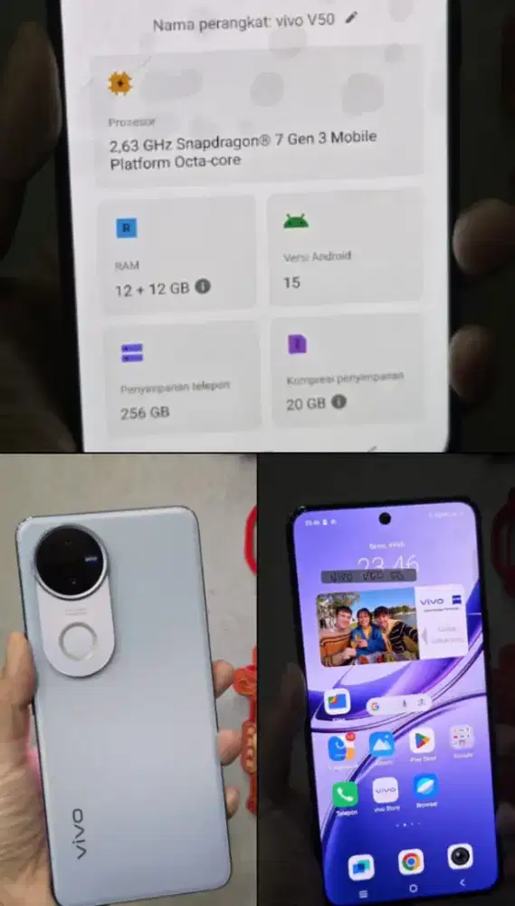 Second Vivo V50 5G 12+12/256gb Ex Display