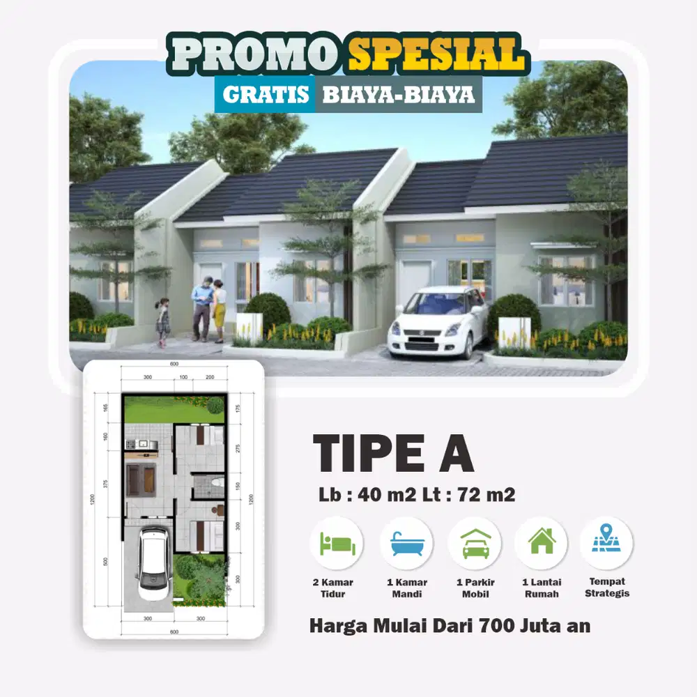Rumah Siap Huni Graha Mirai Cluster Hikari Type A