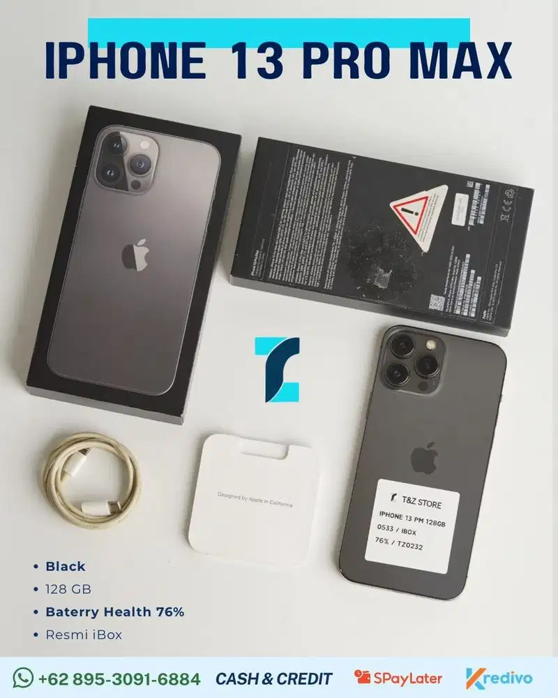 Iphone 13 promax 128gb graphite