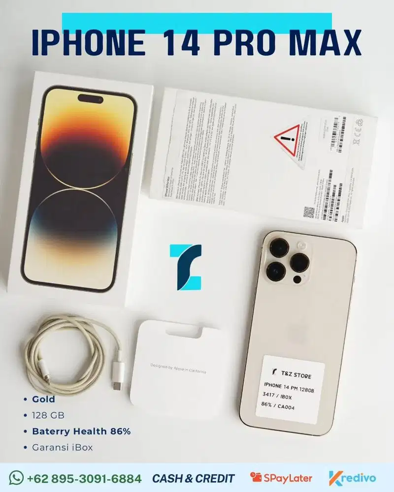 Iphone 14 promax 128 gb gold