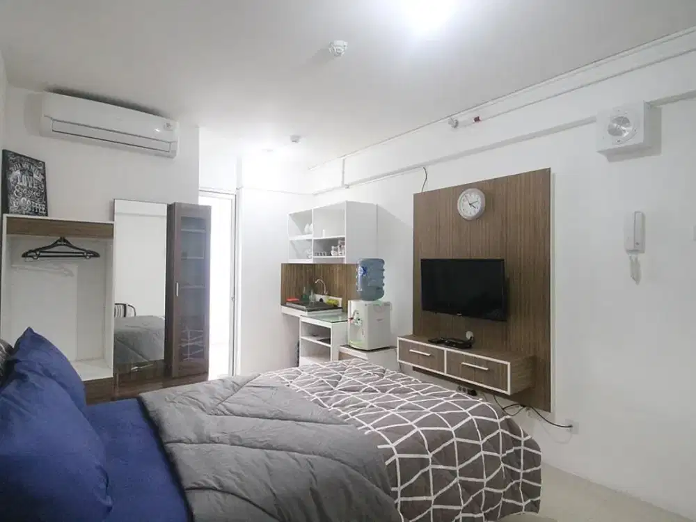 APARTEMEN GREEN PRAMUKA CITY STUDIO FULL FURNISHED TOWER SCARLET ATAS MALL JAKARTA PUSAT
