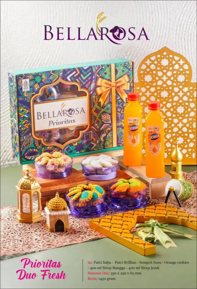 Parsel Kue Lebaran Bellarosa Hampers Idul Fitri bella rosa belarosa