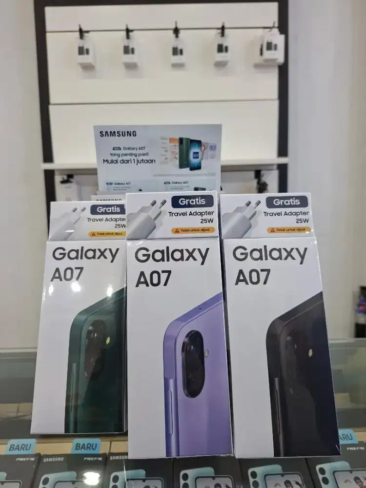 Samsung Galaxy A07 Lte 4+4/64gb, Garansi SEIN INDONESIA, SEGEL BOX