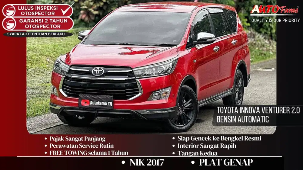 Toyota Innova Venturer 2.0 Bensin Automatic NIK 2017