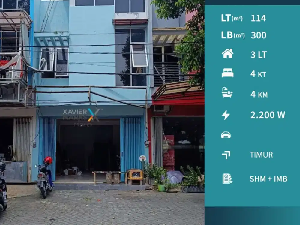 Dijual Ruko 3 Lantai Parkir Luas Kawasan Jalan Kawi Klojen Malang