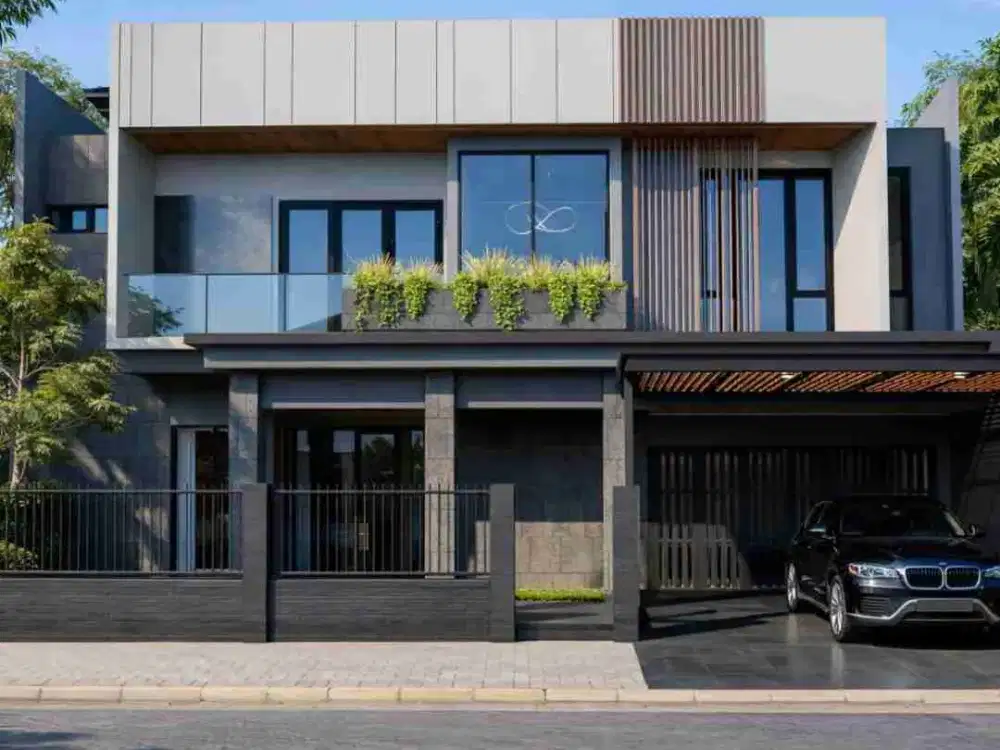 Rumah Di Boulevar Roof Top View Sungai Puspita Loka BSD city