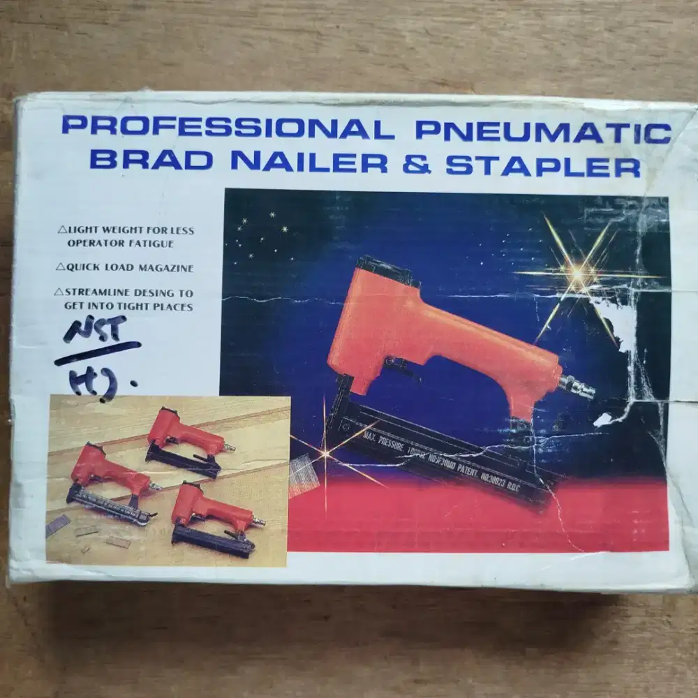 F30MO Professional Pneumatic Brad Nailer & Stapler Staples Gun Mesin