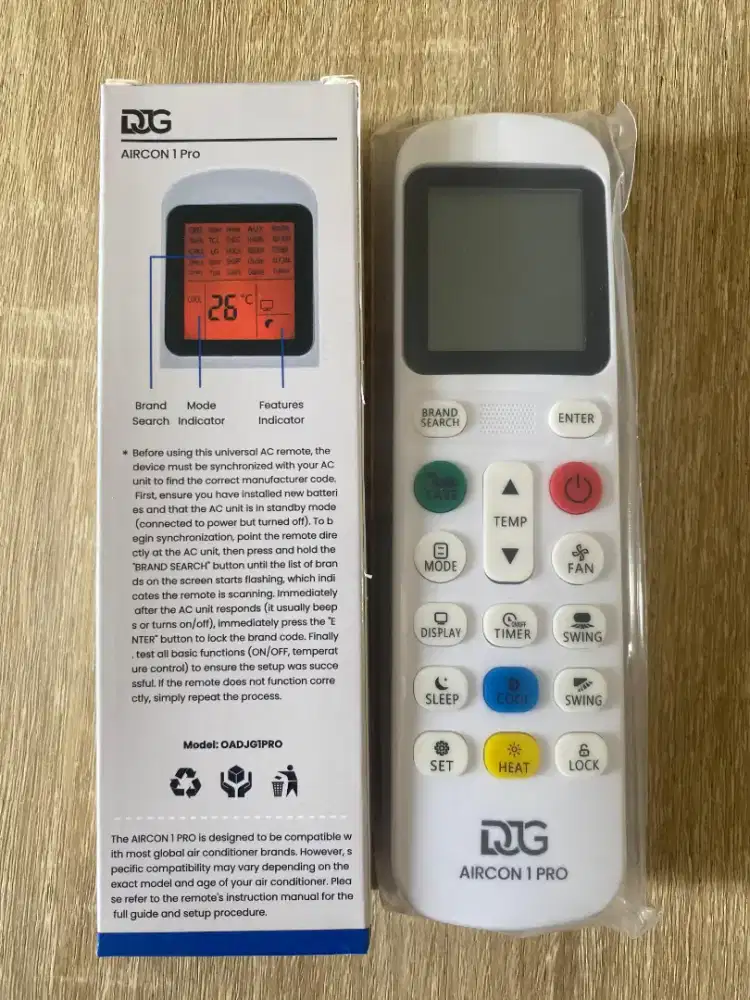 REMOT UNIVERSAL AC TANPA SETTING KODE