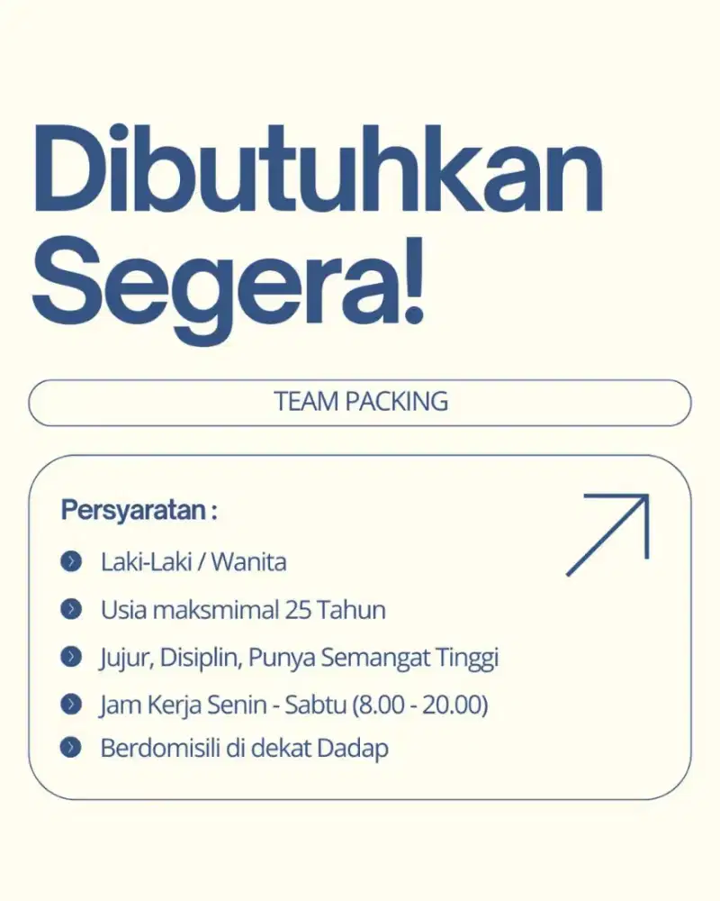 Tim Packing Lowongan Kerja