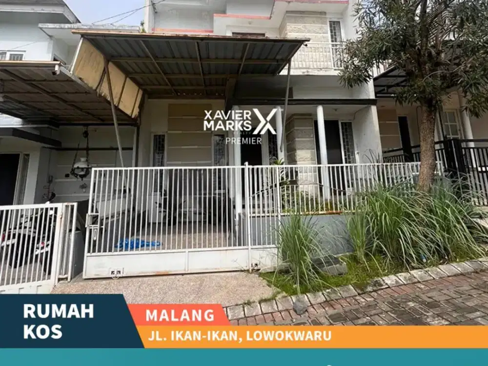 Dijual Rumah Kos 2 Lt dekat Raya Suhat di Ikan Ikan Lowokwaru Malang