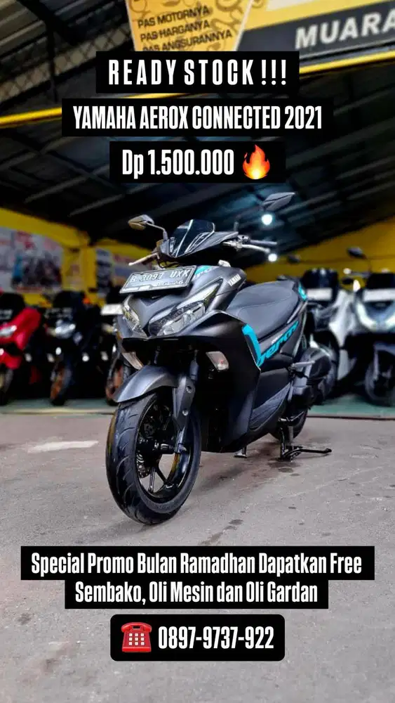 YAMAHA AEROX CONNECTED 2021 MULUS & TERAWAT !!!