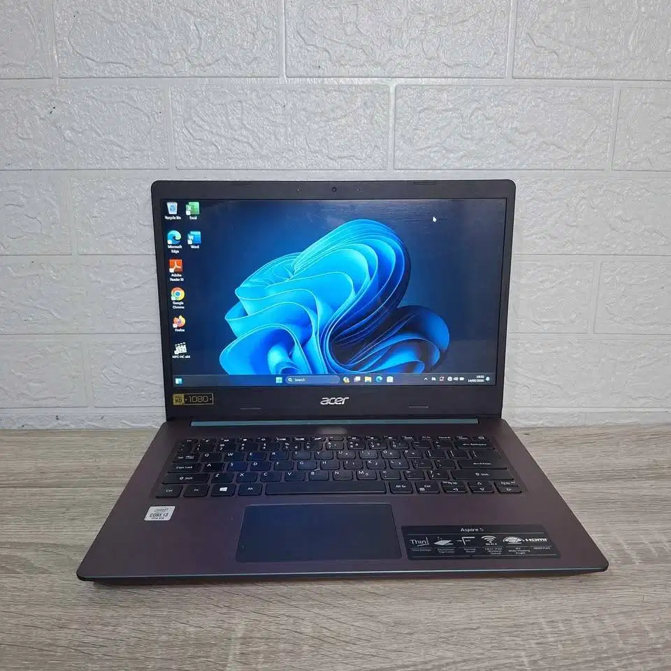 Acer A514-53 Core i3 Gen10 RAM 8 SSD 256 14in FHD Slim Win 11 Mulus