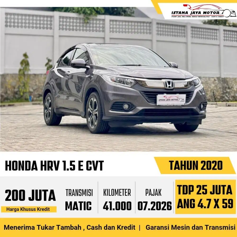 Honda HRV E AT th 2020 #istana jaya motor