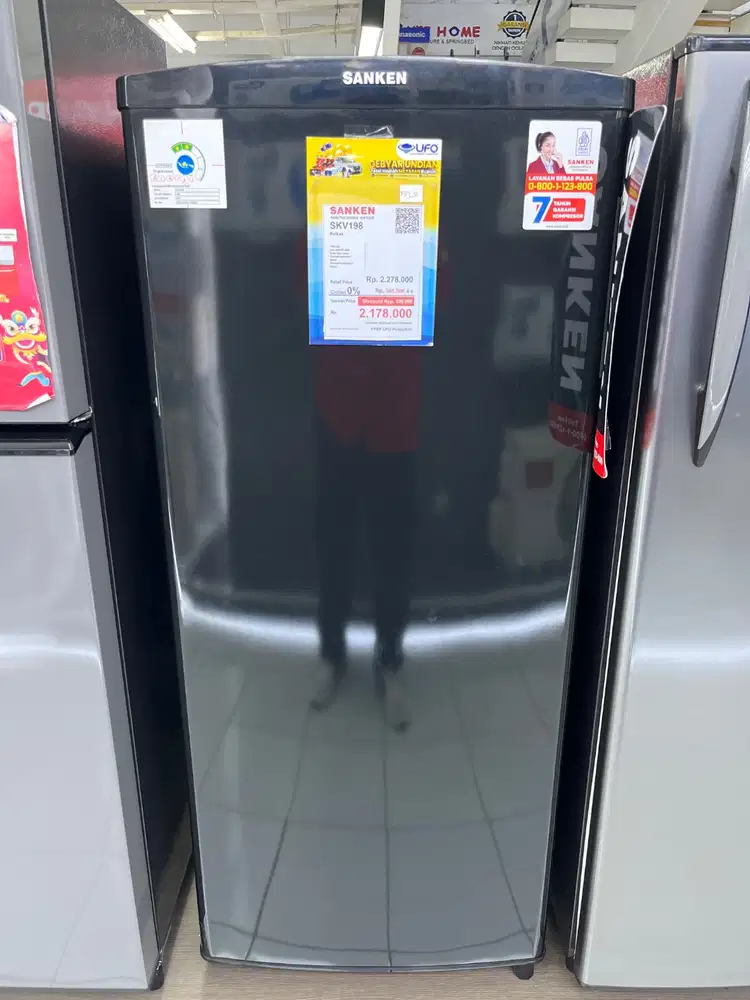KREDIT KULKAS SANKEN 190L TANPA DP! BUNGA 0% FREE 1 CICILAN