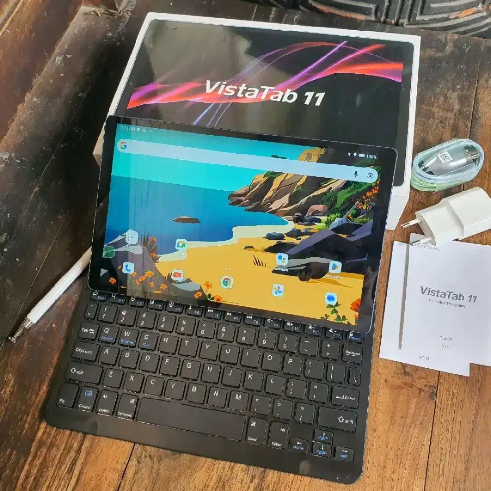 Itel VistaTab 11 4G RAM 12 GB Dual SIM + Keyboard-Stylus Garansi 2027