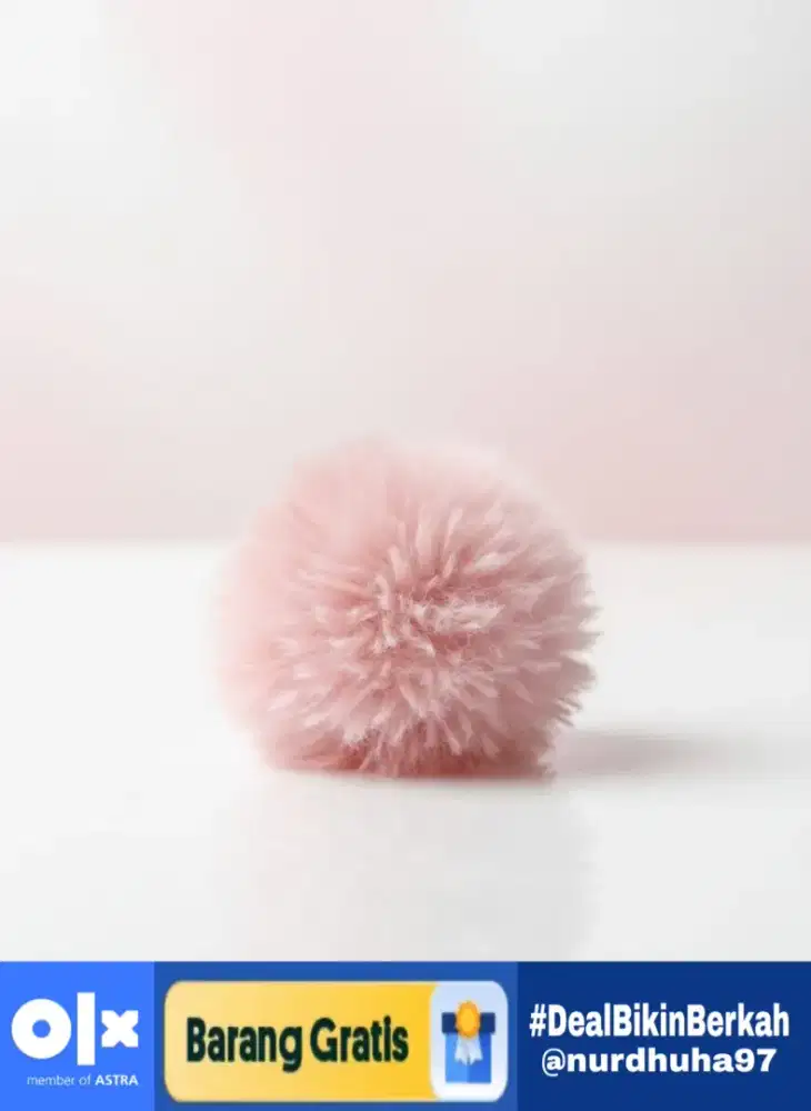 Bulu Pink Mainan Kucing