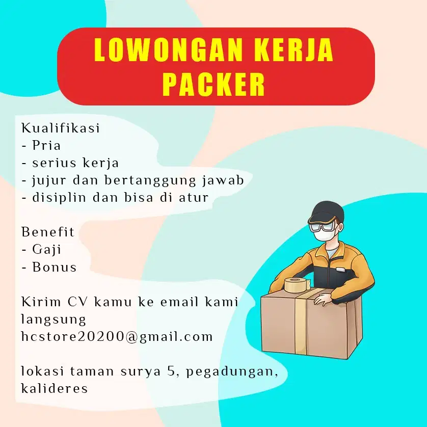 LOWONGAN KERJA PACKER PRIA
