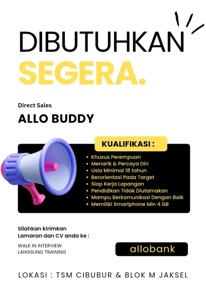 LOWONGAN KERJA SALES BANK DIGITAL