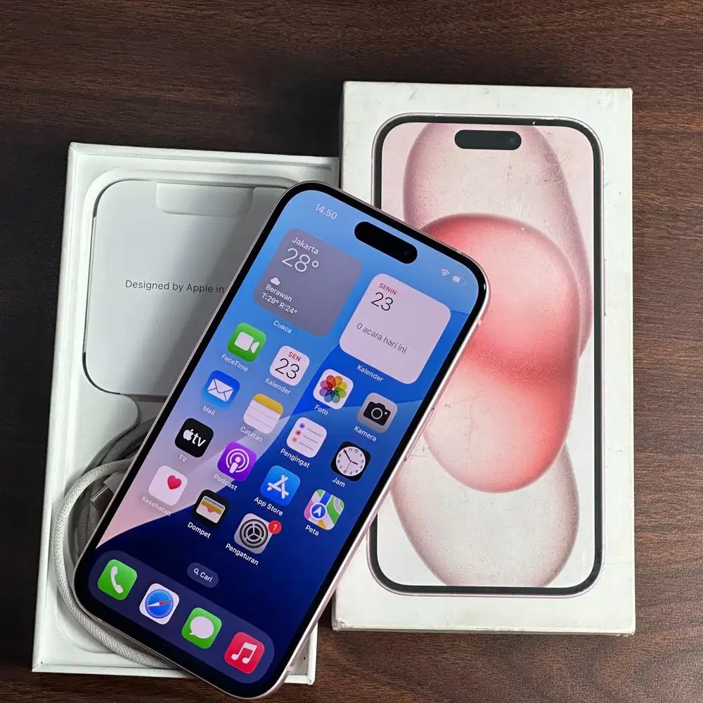 Iphone 15 128GB Pink iBox mulus fullset