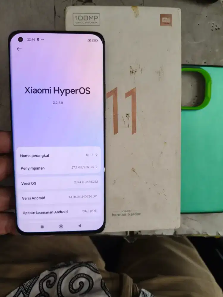 Xiaomi MI 11 8/256 5G resmi msih bgus lecet pemakean TT masuk