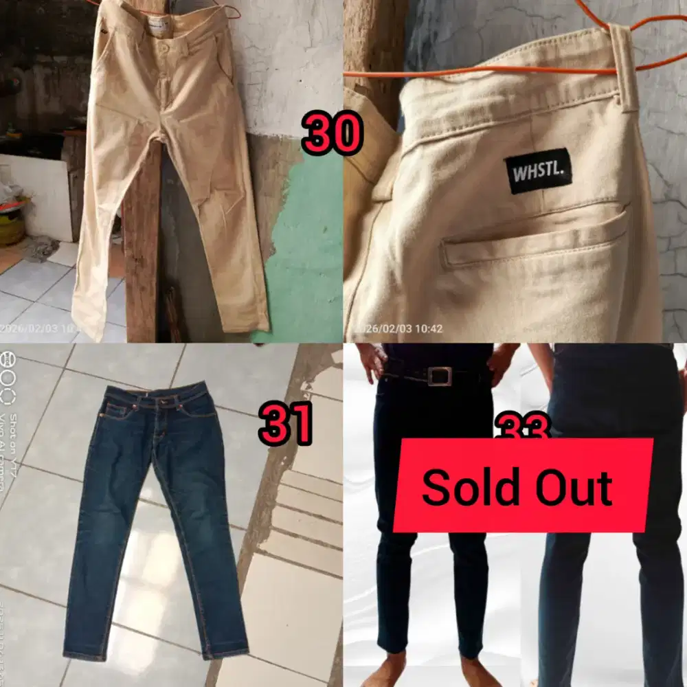 Bisa di antar Hanya 35 ribu per 1 Celana Pria branded