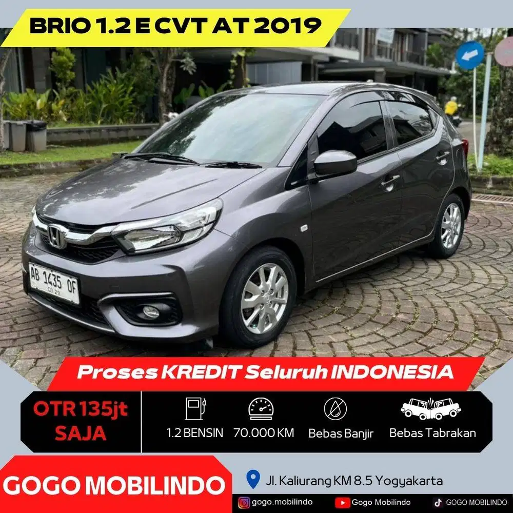 Honda All New Brio E CVT Matic 2019 AB Tgn1 Dp minim Kredit Murah