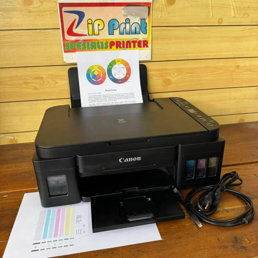 Printer WiFi Scan Copy Canon G3010 Normal Siap Pakai
