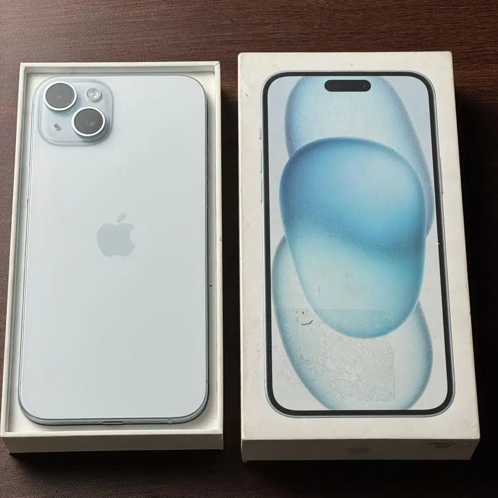 iPhone 15 PLUS 128GB BLUE Garansi Resmi iBox115