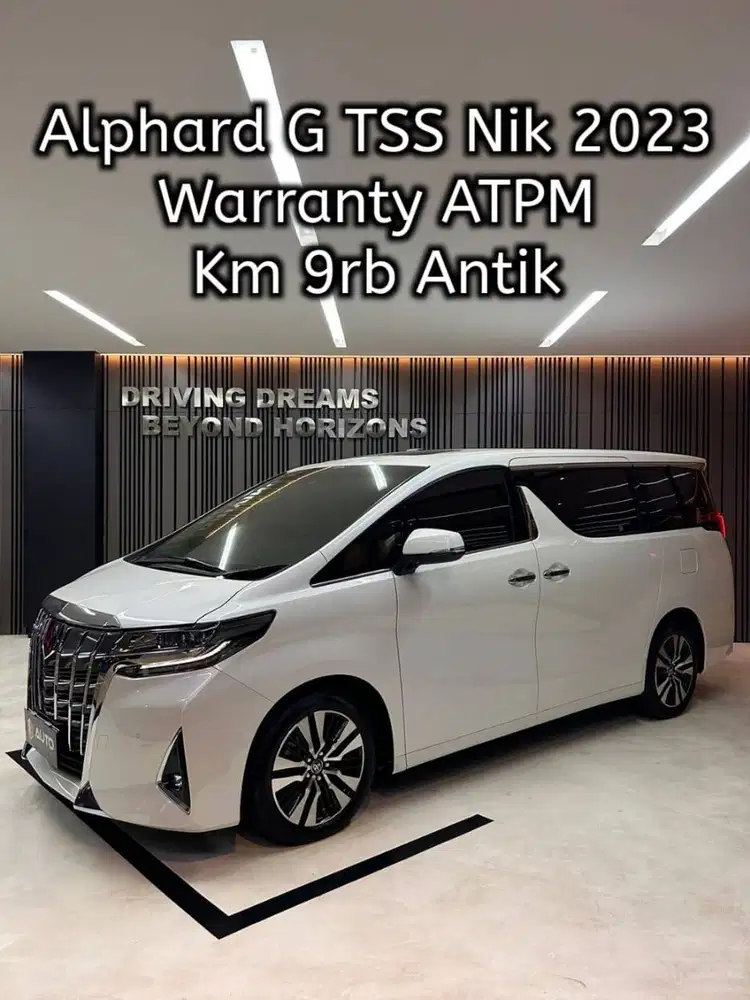 Toyota Alphard 2.5 G TSS ATPM 2023 Putih Km9rb D252XIP