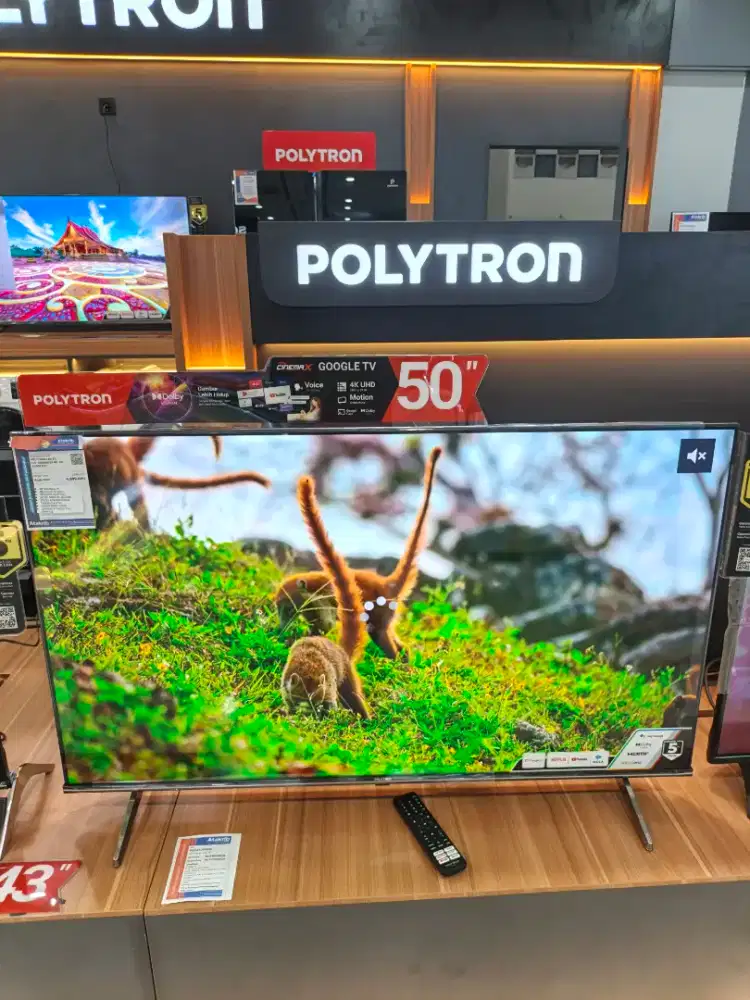 KREDIT TV POLYTRON TANPA DP! BUNGA 0% FREE 2 CICILAN