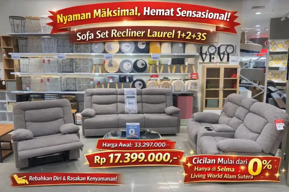 LAUREL SOFA SET RECLINER