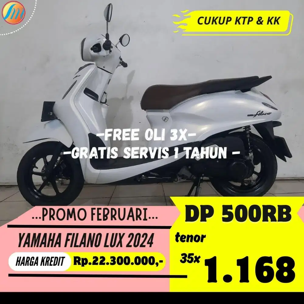 YAMAHA FILANO LUX 2024 KREDIT MURAH ANGSURAN SANGAT RINGAN BERGARANSI