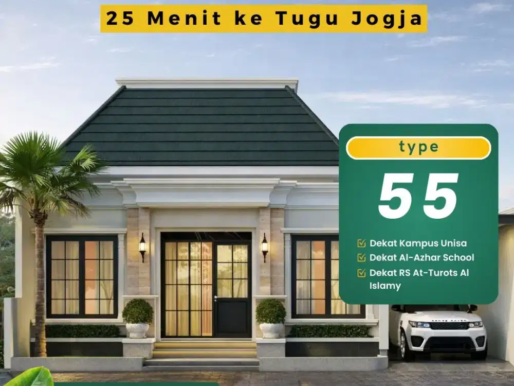 RUMAH SHM SLEMAN AMERICAN CLASSIC HARGA 700 JUTAAN DI GODEAN