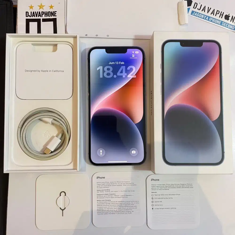 iPhone 14 Blue 128GB Ex iBox Resmi