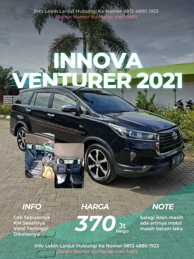Toyota Kijang Innova Venturer Sultan 2021 Versi Paling Tinggi