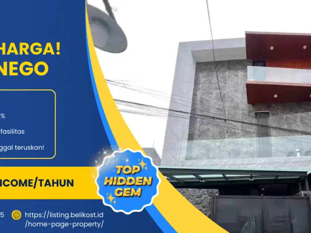 Jual kosan Income 1M / Tahun dekat UNAIR