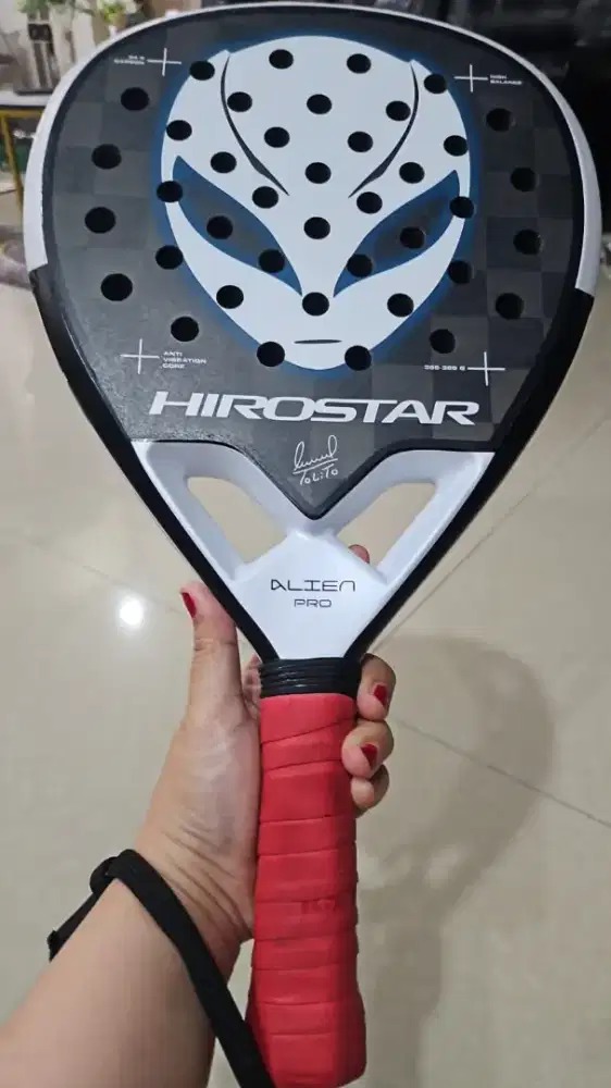 Raket padel Hirostar alien pro fullset like new lengkap dus by Tolito